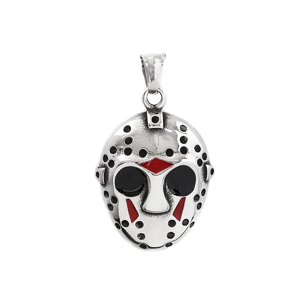 Gotische Hip Hop Totenkopf Anhänger Halsketten Für Männer Edelstahl Punk Mode Skelett Halskette Halloween Schmuck Geschenke Großhandel