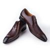 Fashion Professional Men Leather Shoes Luxury Oxfords Classic Style Lace Up Genuine Cowhide Leather Dress Shoe For Man Delivery Fast New