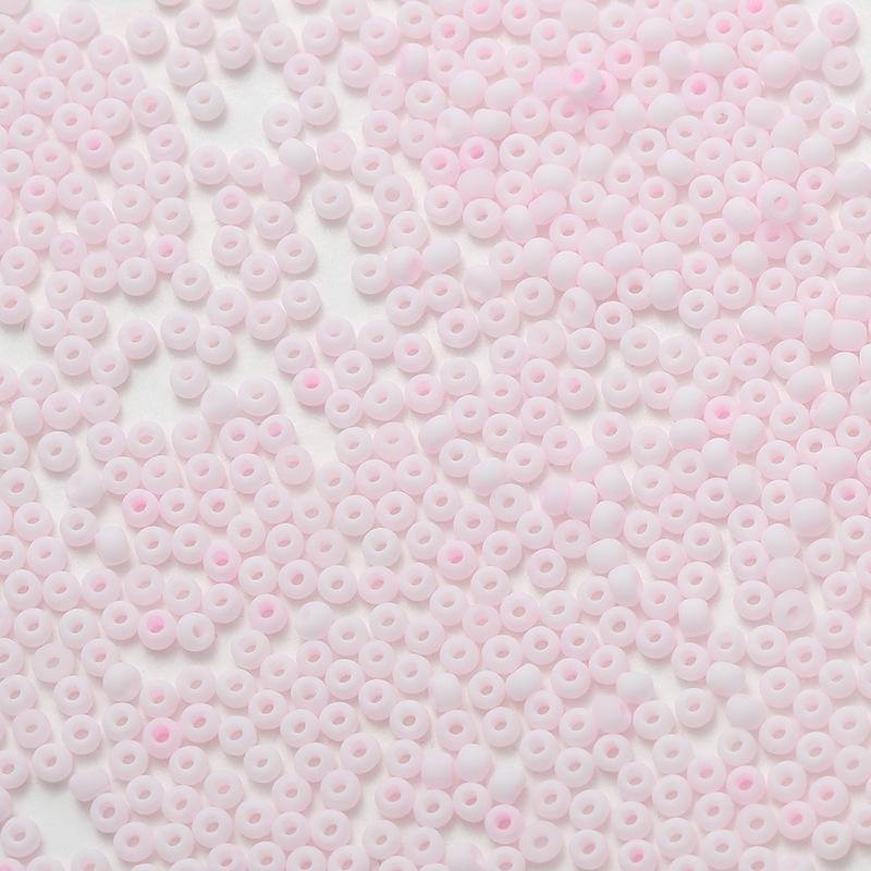 2mm Frosted Round Seed Beads - Macaron Color Series, 10g Pack for DIY Jewelry & Beading