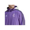Adidas Real Aw Jkt Jacket Color Block Design Casual Hooded Long Sleeve Jacket Unisex Jacket Vibrant-Purple HT8796