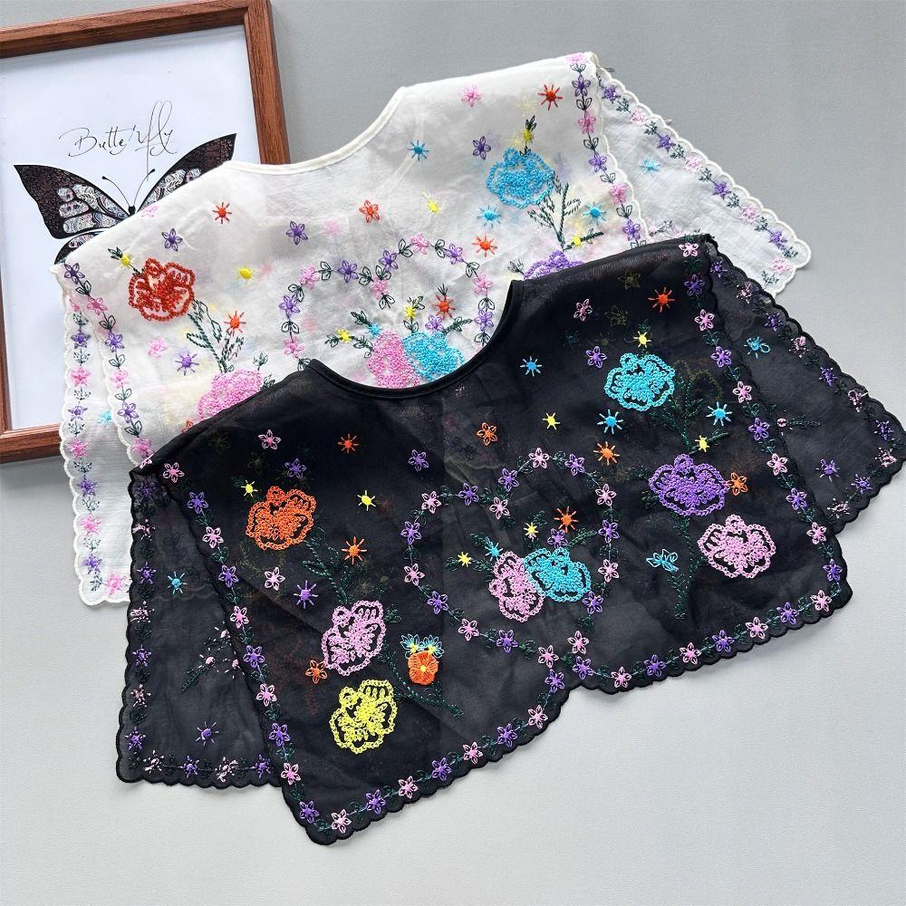 

Pastoral Style Lace Fake Collar Detachable Shawl DIY False Collar Women/girls