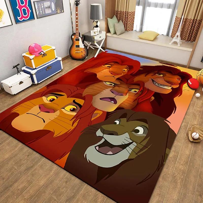 Multiple Sizes Lion King Simba Cartoon Large Area Carpet Rug for LivingRoom Children's Bedroom Sofa Doormat Floor Mat Great Gift