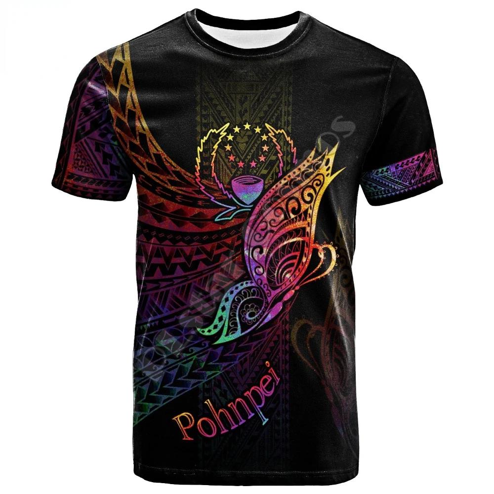 2024 POHNPEI Men's T Shirt O Neck 3D Print Street Fashion Style Harajuku Casual Loose Short Sleeve