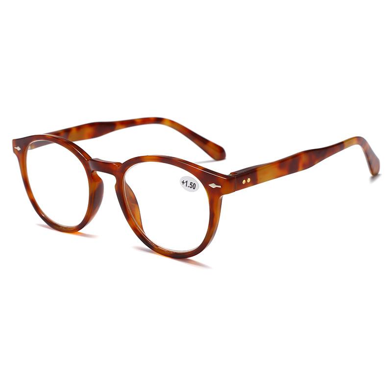 Retro Reading Glasses Rice Order Reading Glasses High Definition Round Frame Reading Glasses