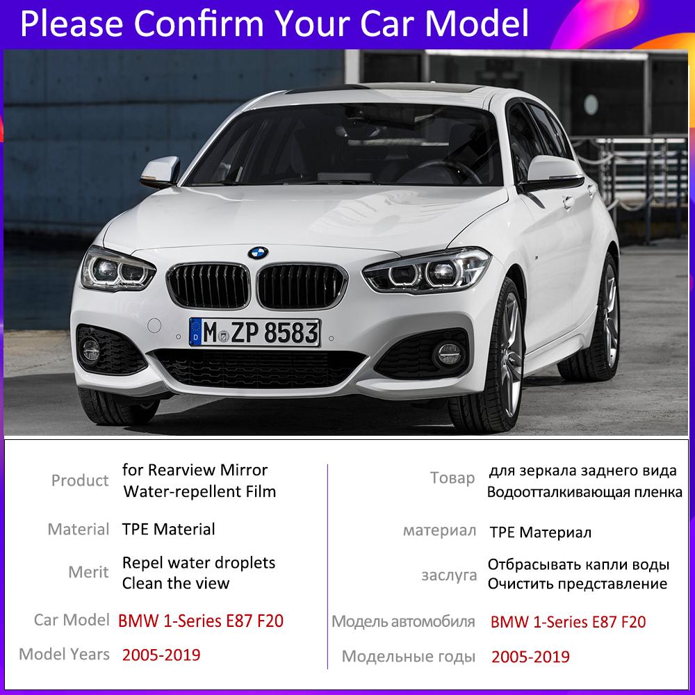 Car Rearview Mirror Film for BMW 1-Series 2005~ 2016 2017 E87 F20 E81 E82 E88 F21 Anti Fog Rainproof Sticker