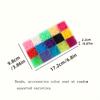 1PACK 1500 Magic Bead String Decoration Set, Water Mist Effect Beads Handmade Kit, Create a Variety of Patterns and Models