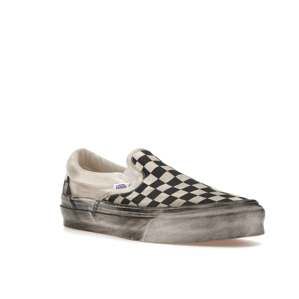 Vans Unisex Vault Og Classic Slip-On Lx Stressed Black Checkerboard VN0A32QNBKC