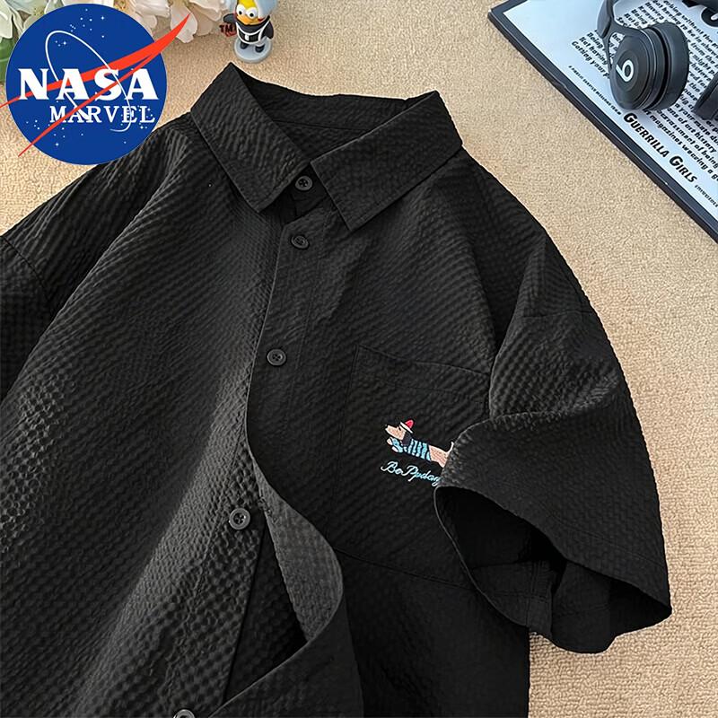 

NASA MARVEL Men s Embroidered Short Sleeve Shirt 4XL