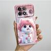 Shockproof Phone Case for Xiaomi Poco F6 Pro 5G Redmi K70 Pro Pretty Butterfly Flower Soft TPU Shell PocoF6Pro Bumper Back Cover