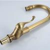 Tuqiu Antike Bronze Küchenarmatur Gold Messing Spültischarmatur Mischbatterie 360 Grad Drehung Torneira Cozinha Mischbatterien Küchenarmatur
