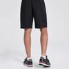 Reebok Solid Color Lace-Up Knitted Soft Comfortable Casual Shorts Unisex shorts Black 24SRM605UGH0