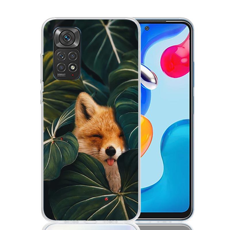 Animal Fox Phone Case For Xiaomi Redmi Note 13 14 15 Pro Plus 12S 12 14S 11S 11E 10 10S 11 11T 5G 4G Cover Coque Redmi Note 13 1