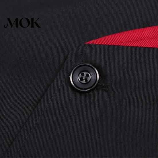 Chef Uniform Shirt Double-breasted Patch Pocket Stand Collar Buttons Short Sleeves Cook Kitchen Cooking Restaurant Unisex Plus Size Garment
