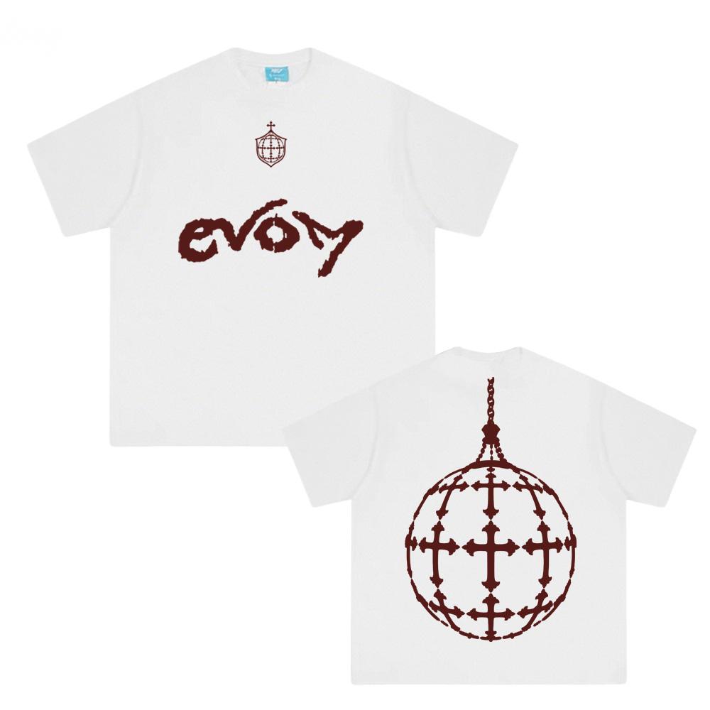

Regata EVOM - Veigh Merch T-Shirt 100% Cotton Round Neck Tshirts High Quality Summer Casual Singer s Same Style T-shirt XS белый