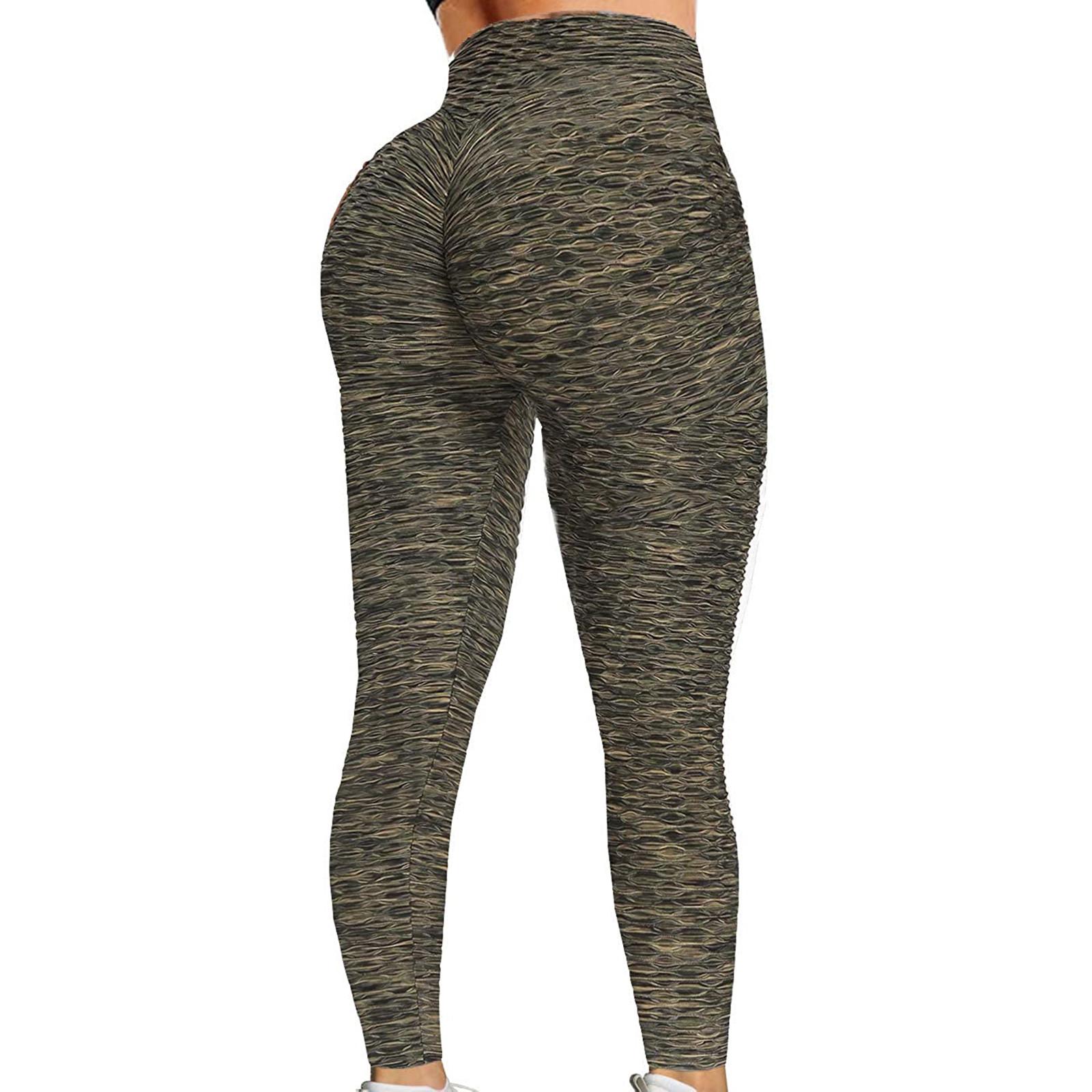 

Жіночі штани для йоги з високою талією для фітнес-бігу XXL зелений