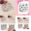 F26C Clear Stamp Seals Flowers Transparent Stamp Leaves Silicone Stamp for Cards Journal Scrapbooking Photo Decorations