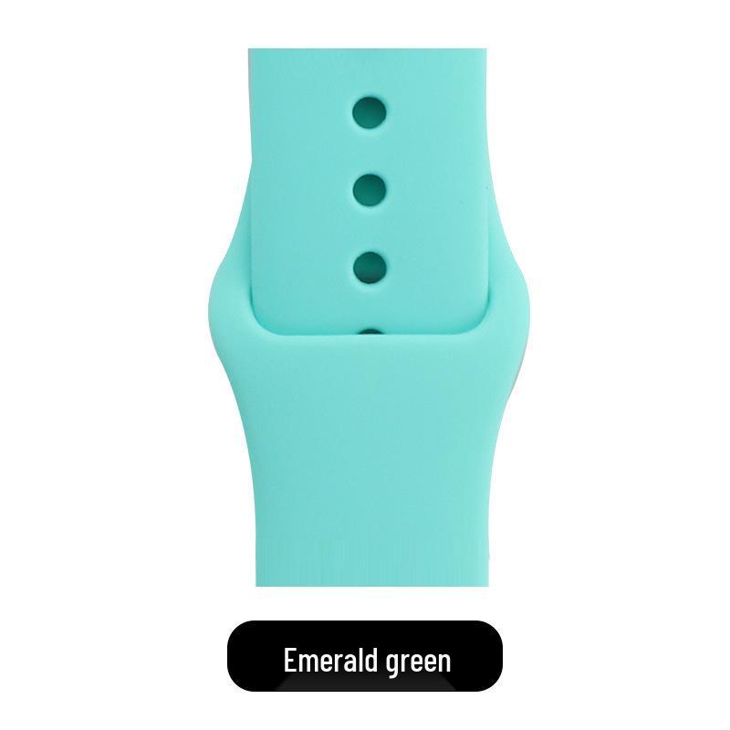 Apple Classic Solid Silicone Strap for iWatch 9/Ultra – Durable Solid Color Band