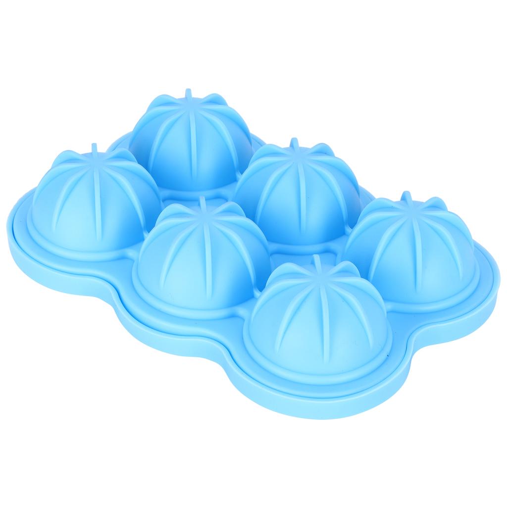 6 Fächer Eiswürfelform Wiederverwendbare Silikon Eiswürfelform Tablett für Heimküche Bar Nutzung