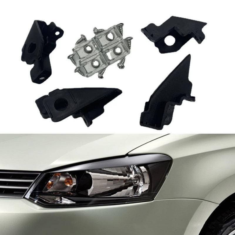 1 Set Car Headlight Repair Kit Bracket Mount Holder Clip For VW Polo 2009-2017 6R0998226 6R0998225 Car Accessories
