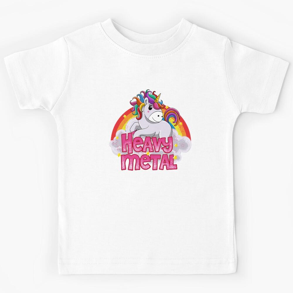 heavy metal unicorn Kids T-Shirt 150