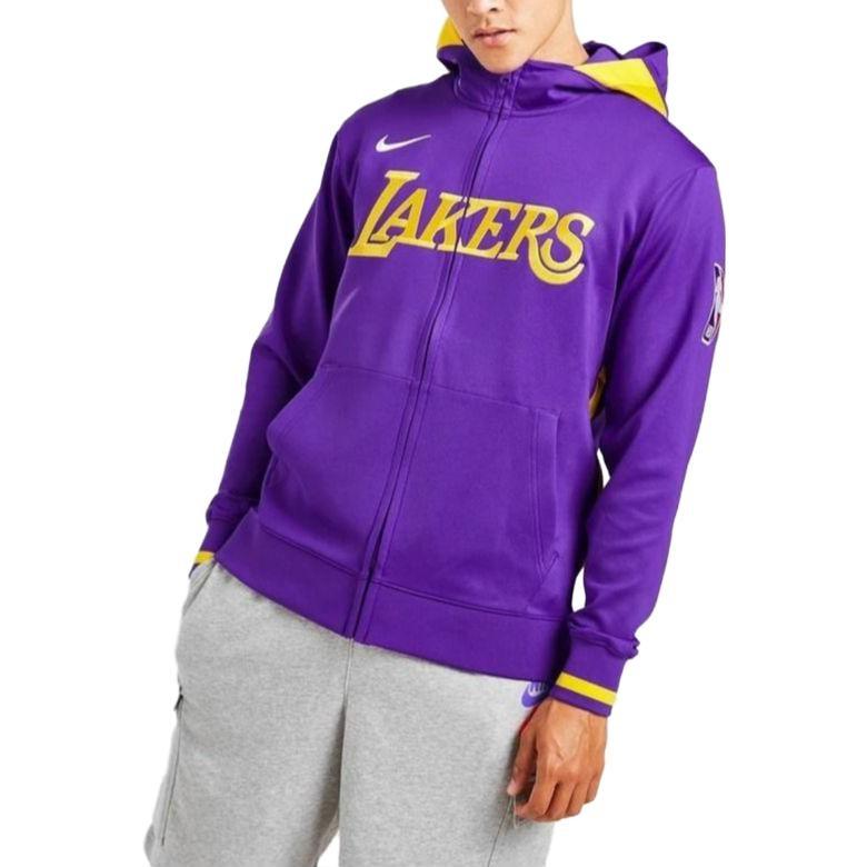 Nike NBA Logo Zipped Hooded Jacket 'Lakers Purple' Men's DR2084-504