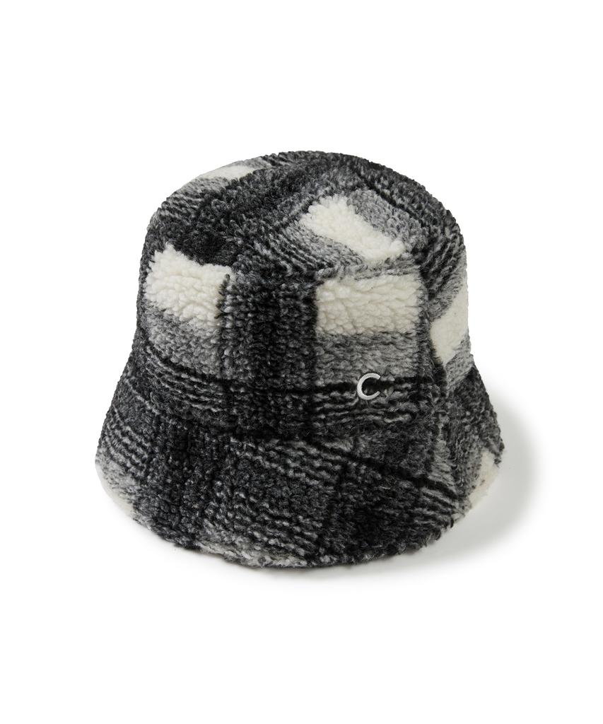 CLOVE [24Fw Clove] Check Bucket Hat (Black)