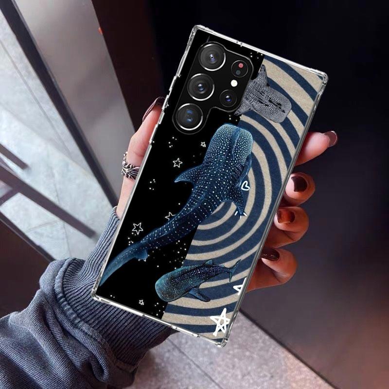 

Ocean Whale Shark Phone Case For Samsung Galaxy S23 S24 S25 Edge S26 Ultra S22 + S21 Plus S20 FE Cover Silicone Print Shell Gala Samsung S20 FE