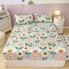 New Thicken Quilted Mattress Cover King Bed Fitted Bed Sheet Anti-Bacteria Mattress Topper Air-Permeable Bed Pad (No Pillowcase)