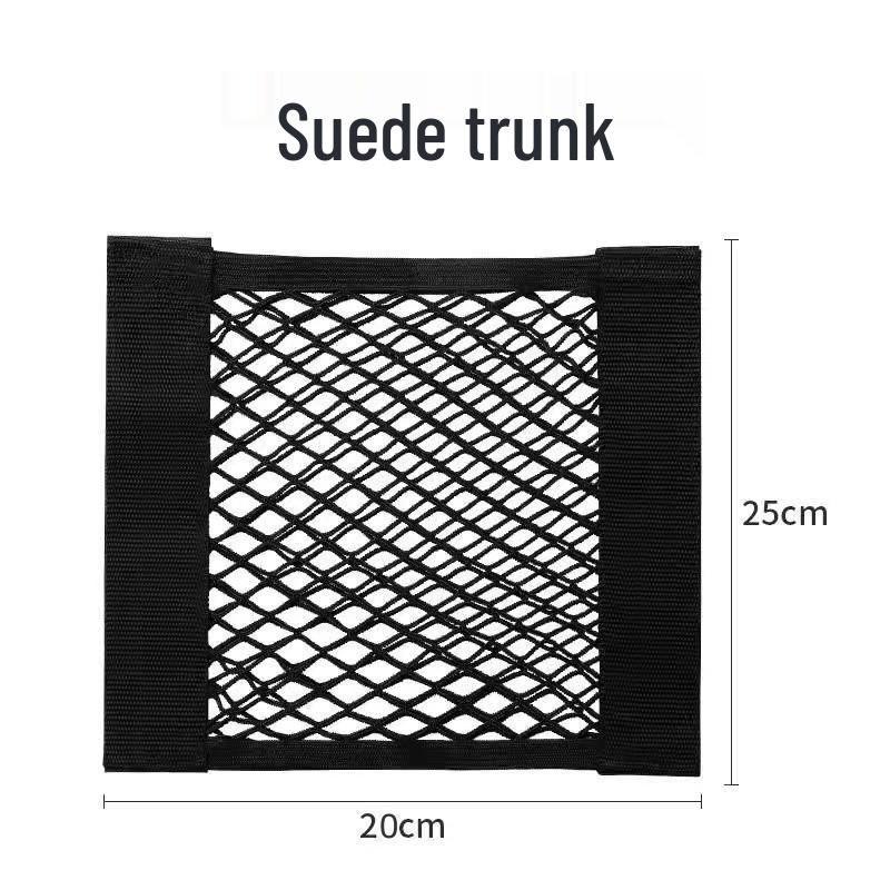 Dvouvrstvý síťovaný organizér do kufru auta na suchý zip s držákem na hasicí přístroj