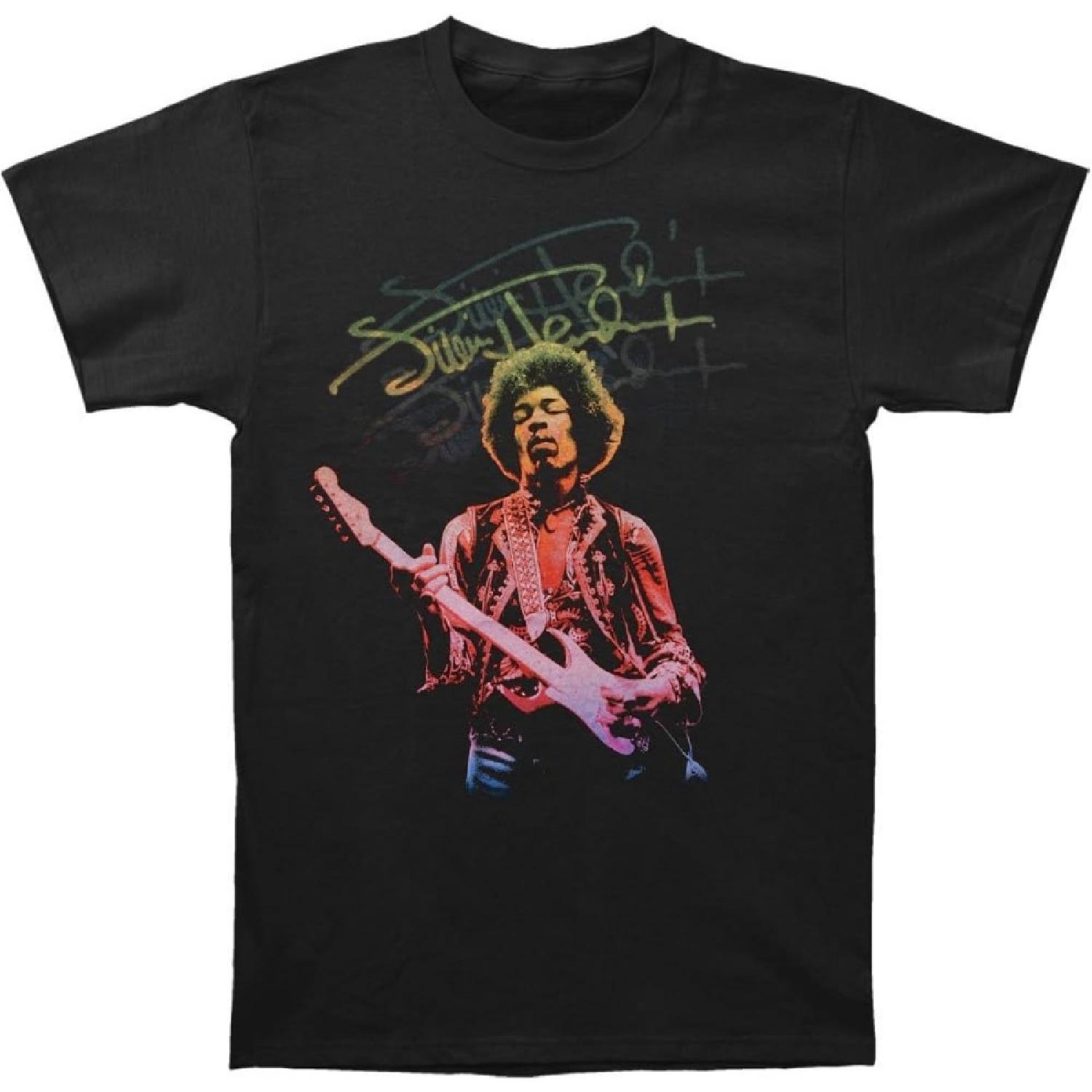 

Jimi Hendrix - Triple Signature Soft T-Shirt XXXXXL різнокольоровий