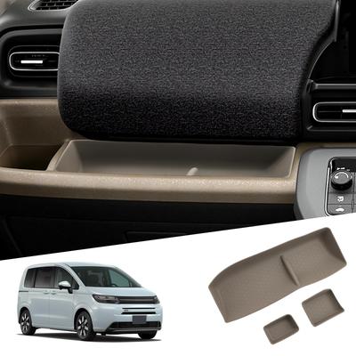 SHAOHAO Honda Freed Generation GT Silikon-Tacho-Pad-Abdeckung mit Instrumententafel-Getränkehalter Einfaches Auto-Interieur Braun (3. Serie) Rutschfest,