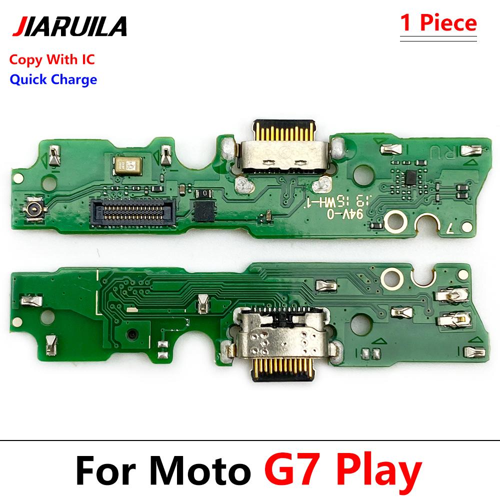 For Motorola Moto E4 E4T G3 G4 G5 G6 G7 Power E7 G8 Plus X4 One USB Charging Port Micro Dock Connector Board With Microphone