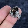 Smoky Topaz Gemstone Handmade 925 Sterling Silver Jewelry Ring Size 7.5 MM-3424