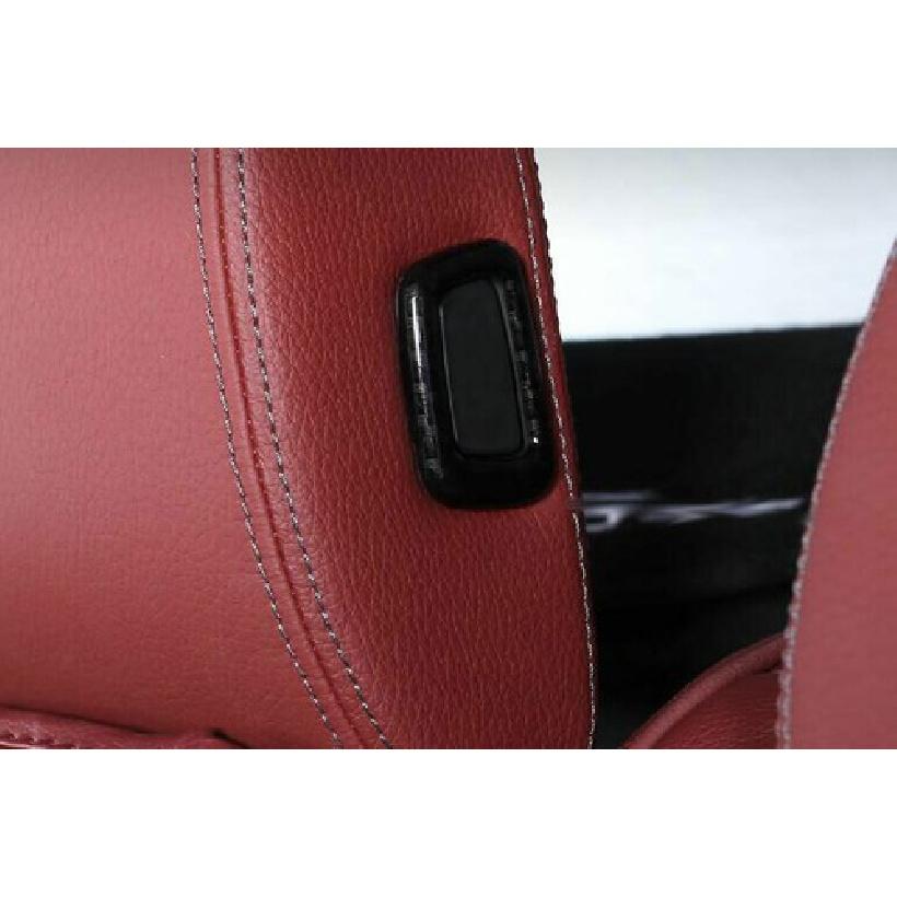 ABS Carbon Fiber Seat Headrest Switch Button Cover Trim For BMW 5 Series 2018-22