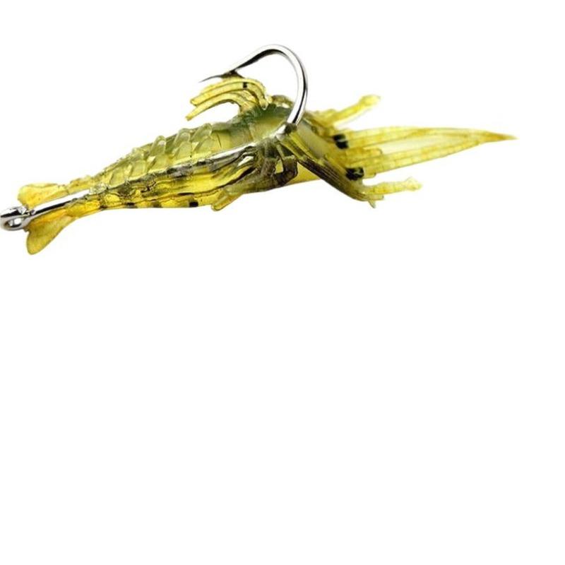 Lure Lure: 4 Cm Small Shrimp, Glow-in-the-dark,hook Shrimp Upward-billed Bass, Sea Fishing,freshwater Lure, Soft Lure Simulation