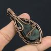 Abalone Shell 999 Copper Wire Wrapped Pendant, Handmade Gemstone Pendant Jewelry, Gifts For Wife Brand New Pendant