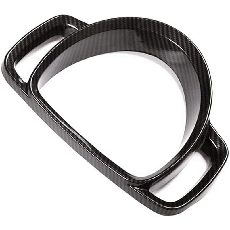 Ac29-trument Panel Decorative Frame Carbon Fiber Texture Style Center Console Frame For  Smart Fortwo 09-15 Carbon Fiber Pattern