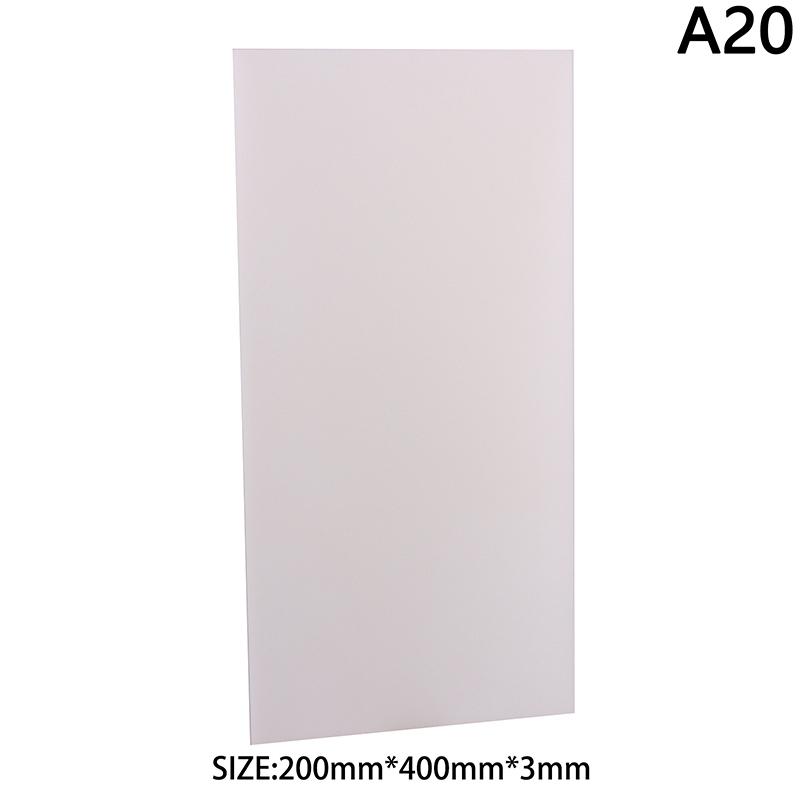 1Pc PS Hard Plastic Diffuser Sheet Thickness Plastic Led Light Milky Translucent Blanks Plate 1mm 1.5mm 2mm 3mm DIY Crafts