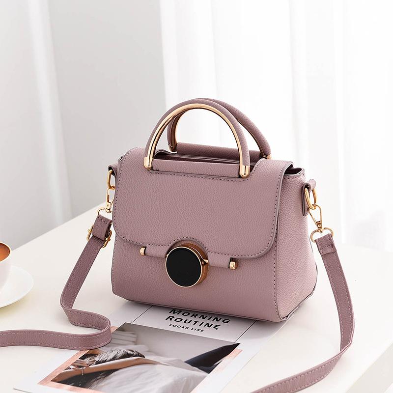 Novo estilo doce moda feminina bolsa cor sólida tendência crossbody bolsa de ombro