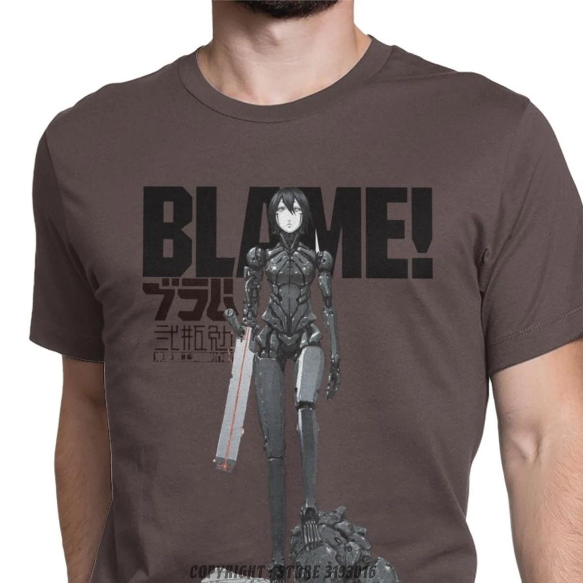 Blame T Shirts Mens Cotton Hipster TShirt O Neck Sidonia Manga Heavy Industries Nihei Tsutomu Anime Tops T Shirt Male Camisa S