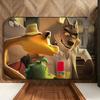 Animation T-The B-Bad G-Guys Floor Mat Soft Flannel Floor Mat  Suitable for Entryways, Living Rooms, Bedrooms, and Bathrooms