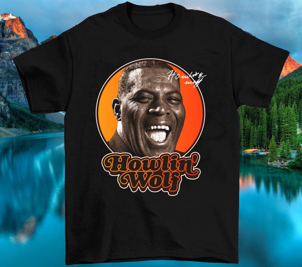 Vintage Howlin  Wolf Signature Cotton Black All Size Unisex Tee Shirt TR289 Unisex T-Shirt S