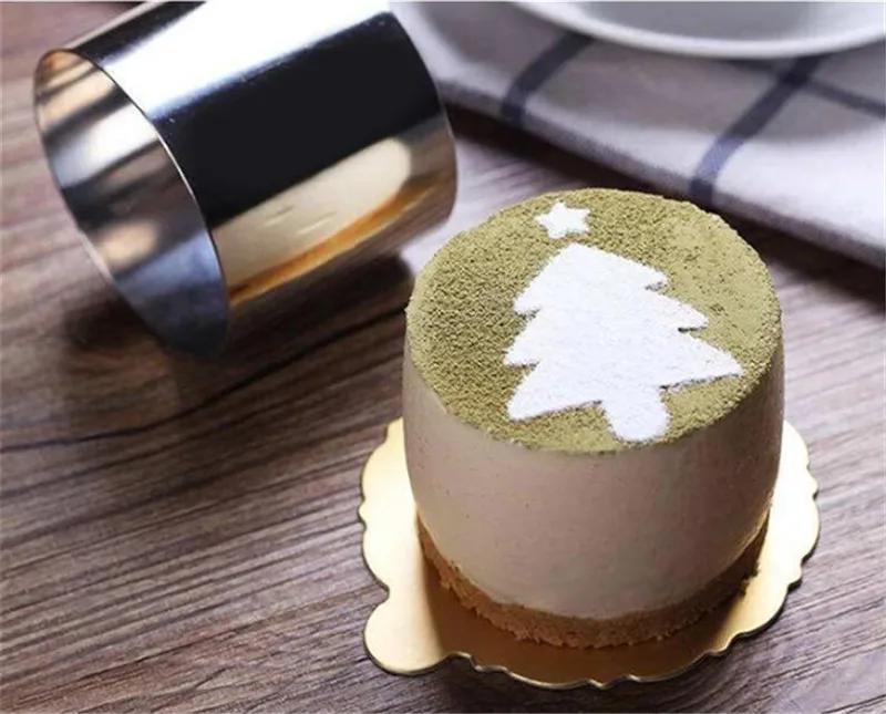 304 Stainless Steel Mousse Ring Cheese Thousand Layer Mold Cake Mould Round Cake Decorating Tool Fondant Mousse Ring Baking Tool