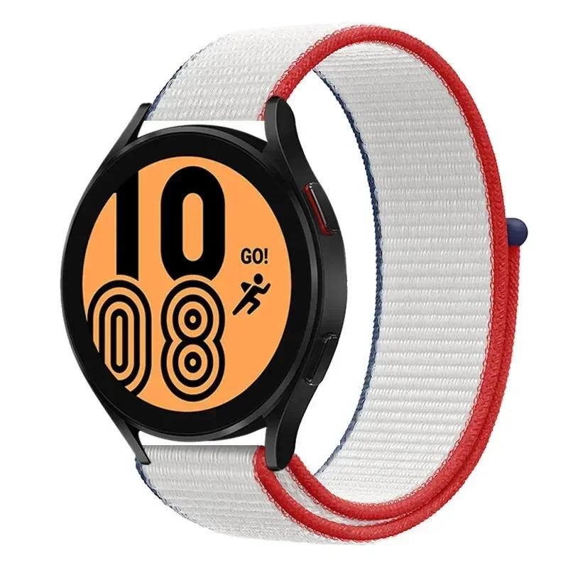 20mm/22mm Nylon Loop For Samsung Galaxy Watch 7/6/4/Classic/3/5/pro/Active 2 Sport Breathable Band Huawei Watch GT 4-3-2e Strap