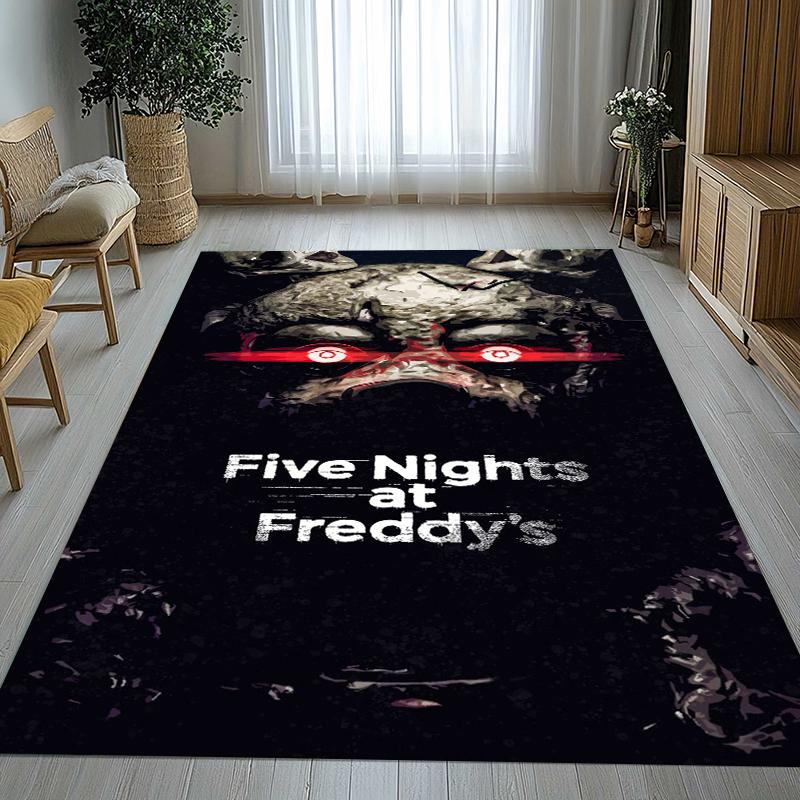 Tappeto Area Antiscivolo Horror Freddy F-FNAF Giochi Soggiorno Tappeto Morbido per Camera da Letto Stanza dei Giochi dei Bambini Divano, Zerbino Decorazione per la Casa Regalo