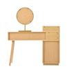 Dressing Table Strong Load-bearing Sufficient Storage Capacity Spacious Desktop LED Light Design with Mirror Burr-Free 3-Color Table