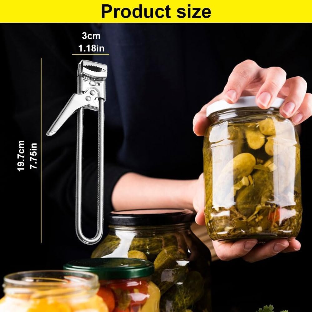 2026 New Jar Opener for Weak Hands,Adjustable Stainless Steel Jar Opener,Jar Gripper Tight Lid Opener, Jar Lid Gripper,Kitchen Gadgets Accessories