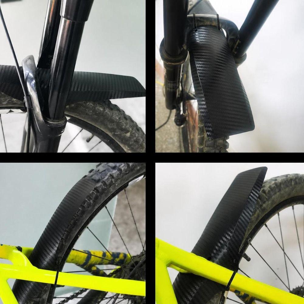 Black Bicycle Mudguard Set Lightweight Bike Mudguards Bicycle Mudguards  Bicycle Maintenance