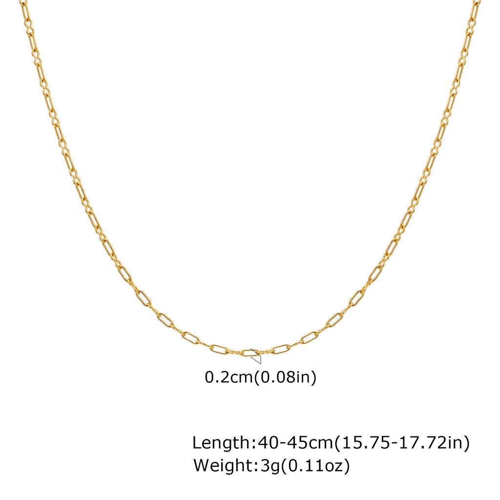 Classic Square Handmade Chain Necklace for Women,Stainless Steel Round Snake Chain Choker Necklace,Water Wave Bead Chain Jewelry