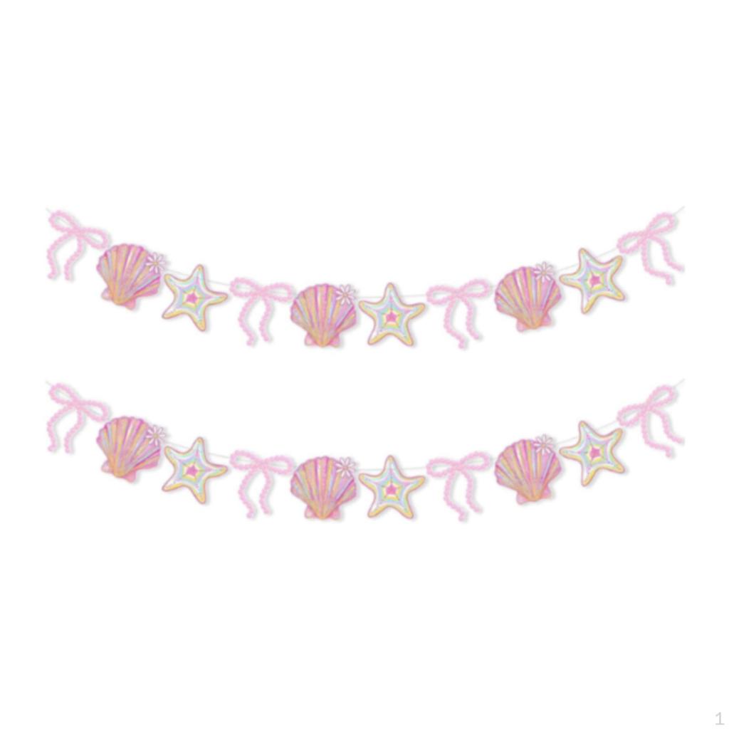 Coastal Nautical Paper Hanging Decoration, Summer Banner Decor for Weekend